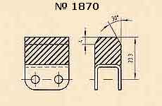 Полимерные блоки 1870 для транспортерных цепей