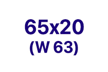 Вариаторные ремни 65 x 20 (W63)