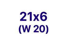 Вариаторные ремни 21 x 6 (W20)