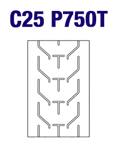 Шевронная конвейерная лента C25 P750T Шевронная конвейерная лента C25 P750T