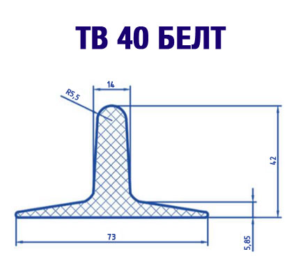 Тип - TB40 Резиновые перегородки Тип - TB40 Резиновые перегородки